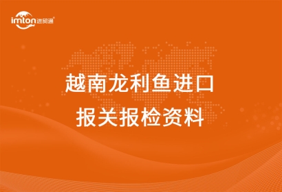 越南龍利魚進口報關報檢資料